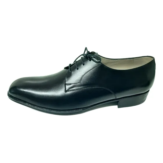 Sapato Cromo Alemão Preto Feito Mão  45 31cm Interno Creme 