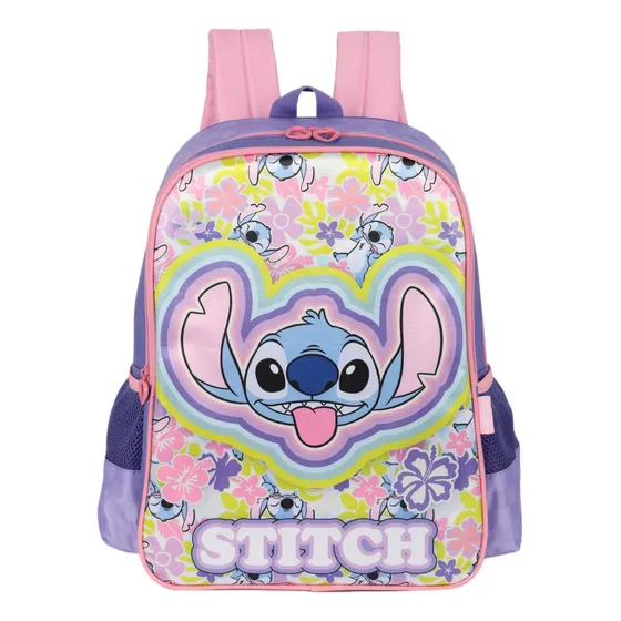Mochila Stitch Rosa Is41551sc Desenho Do Tecido Lisa Cor Verde