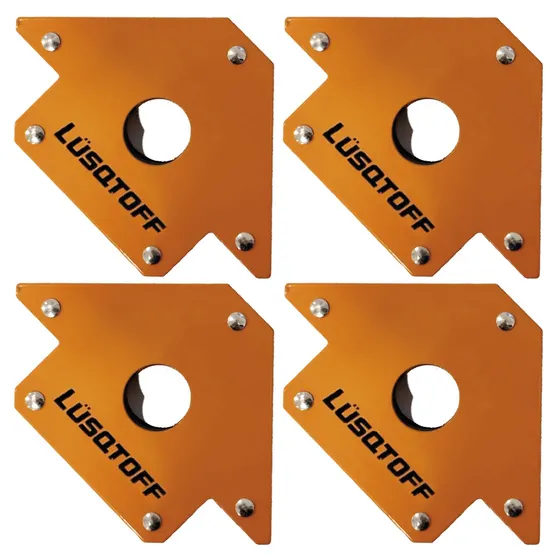 Combo 4 Soportes Magnéticos 4 PLG P/ Soldador 18kg Lusqtoff
