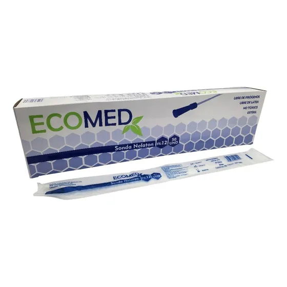 Sonda Nelaton 12fr Ecomed. Caja X 50 Unds