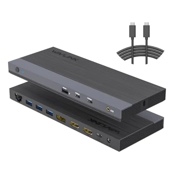 Wavlink Estación De Acoplamiento Usb C De Doble