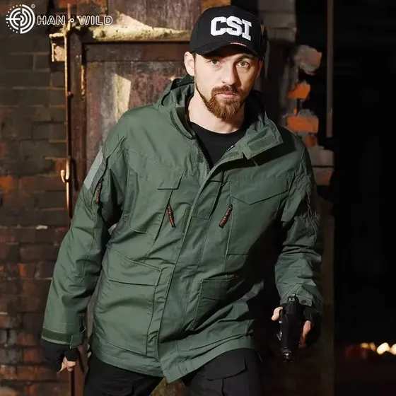 Chaquetas M65 Para Hombre Verde Militar