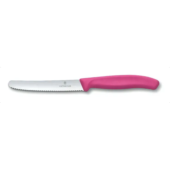 Victorinox Cuchillo De Mesa Y Tomate , 11 Cm, Color Rosa