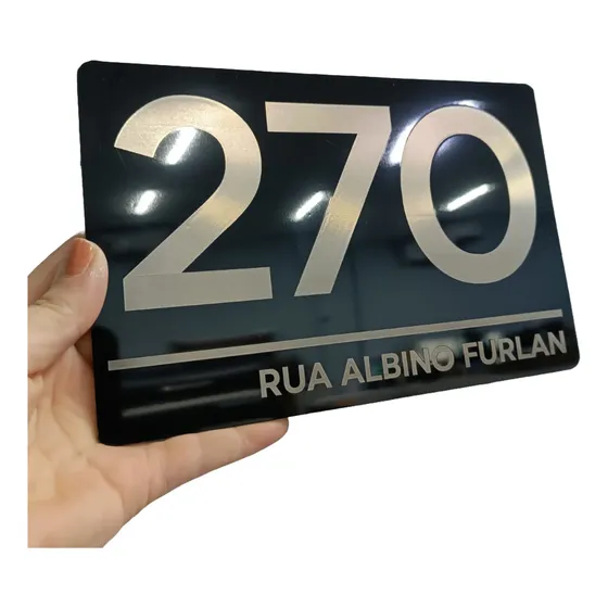 Número Para Casas Residencial Personalizado Nome Da Rua