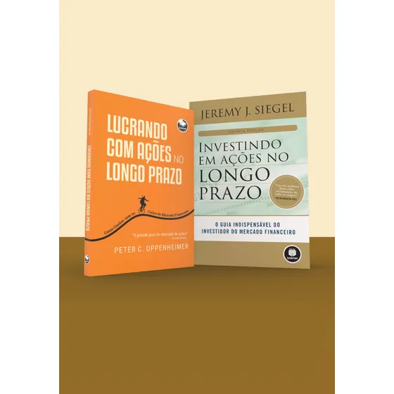 Kit Investindo em ações no longo prazo + Lucrando com ações no longo prazo, de Jeremy Siegel , Peter C. Oppenheimer. Bookman, capa mole em português, 2021