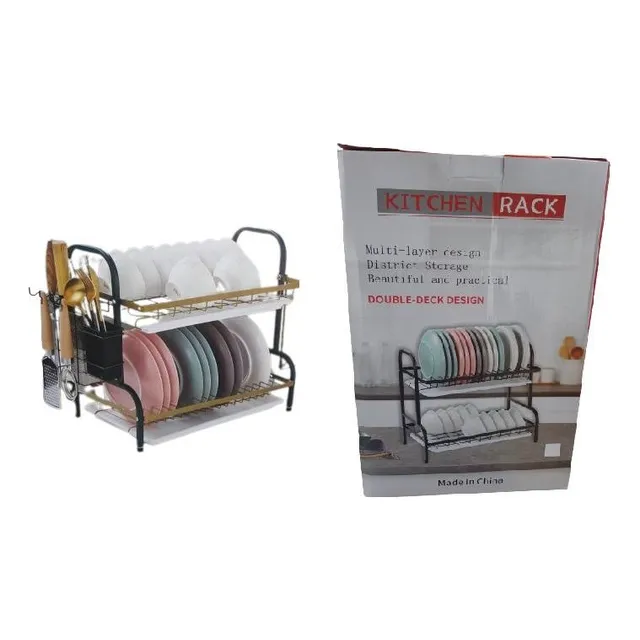 Rack De Cocina Escurridor 2 Niveles Para Vajilla Y Platos