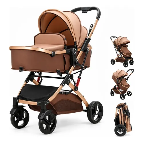 Carrinho de bebê 3 rodas travel system Chicco Trío Activ3 bege