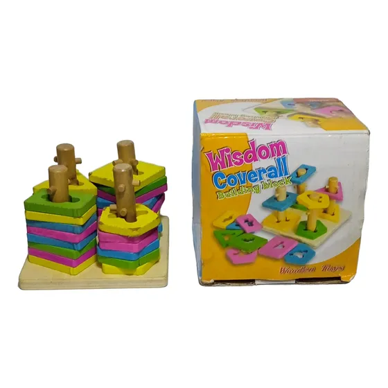 Juego Didactico De Encaje De Formas Wisdom Coverall