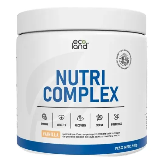 Suplemento Nutricional Nutri Complex Superfoods 500gr Polvo Sabor Vainilla