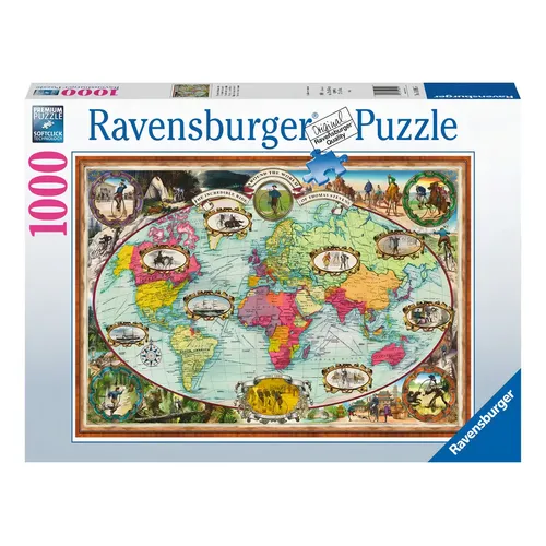 Educa – Puzzle De 500 Piezas Para Adultos – Mapa De Europa – Incluye Pegamento Fix Puzzle – Medidas 48x34 Cm – A Partir De 11 Años, Cartón Reciclado Y Tintas Vegetales