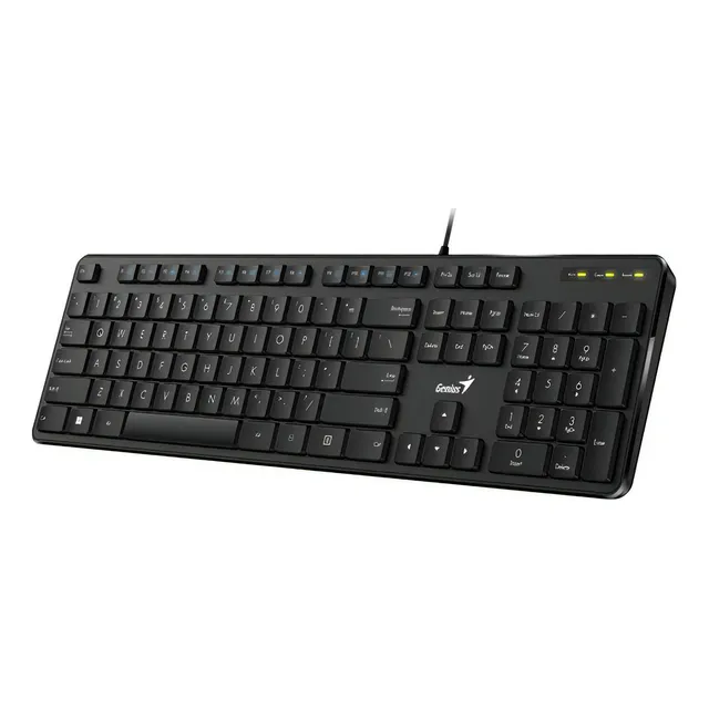 Teclado Genius Slimstar M200 Usb Multimedia Black Color del teclado Negro