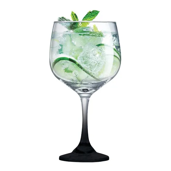 Taça de Gin, Taça de Vidro Black 700ml, Ruvolo