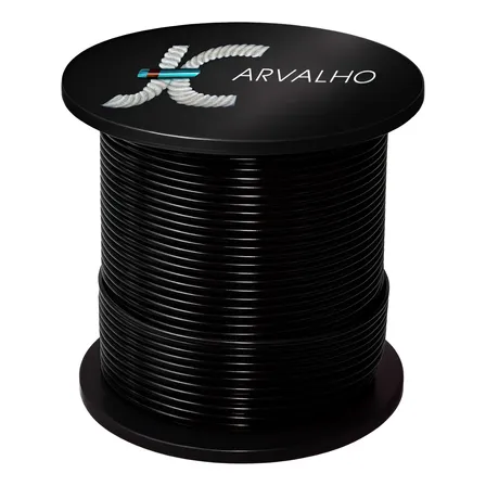 100 Metros Cabo Aço 1/8 Revestido Em Nylon P/ Academia 6x19