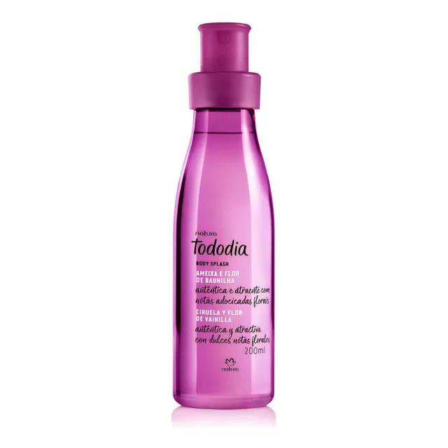 Body Splash Ciruela y Flor de vainilla 200mL Natura Tododia
