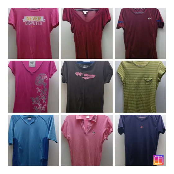 Lote De Ropa Usada Franelas Dama Talla M