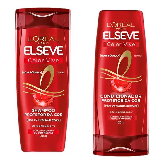 Kit Elseve Shampoo + Condicionador Tratamen. Colorvive 200ml