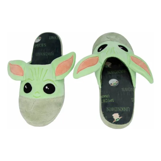 Chinelo De Quarto Geek Pantufa Baby Yoda Oficial Star Wars