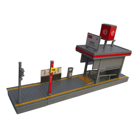 B Estación De Metro En Miniatura, Modelos De Construcción