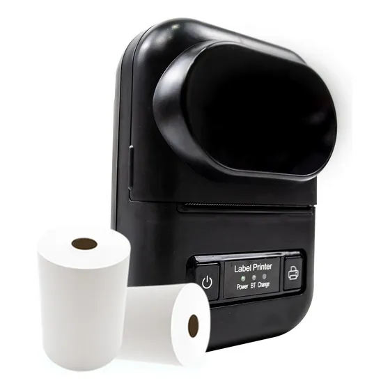 Mini Impressora Etiqueta 58mm Portátil Bluetooth Usb Cor Preto