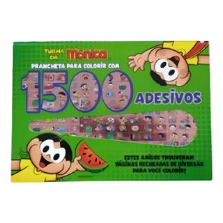 Turma Da Mônica Prancheta Para Colorir Com 1500 Adesivos Turma Da Mônica Prancheta Para Colorir Com 1500 Adesivos