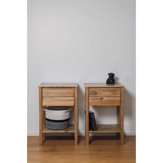 Mesa De Luz Alamo Macizo Teñido En Tono Petiribi