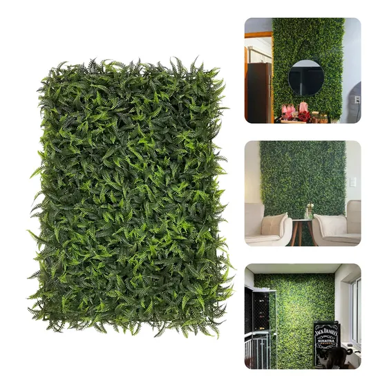 Kit 10 Placas De Samambaia 40x60 Jardim Vertical Artificial