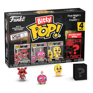 Funko Bitty Pop Five Nights Fox Cupcake Chica + Surpresa Funko Bitty Pop Five Nights Fox Cupcake Chica + Surpresa