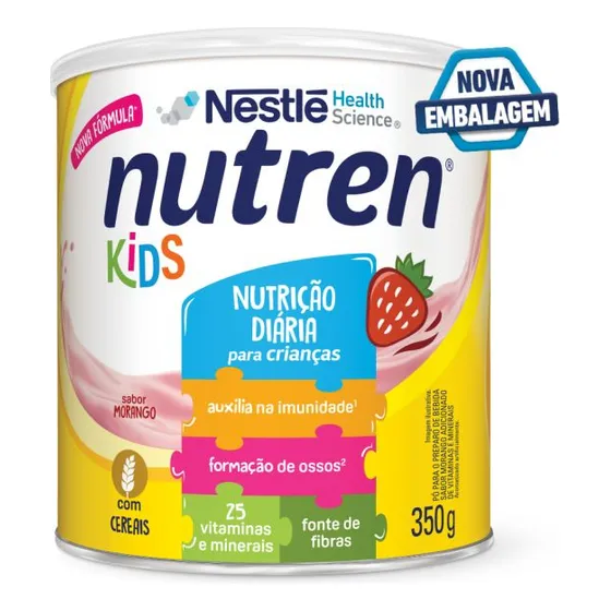 Nestlé Nutren Fórmula Infantil Em Pó Sabor Morango 350g