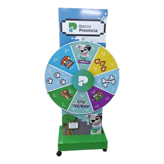 Ruleta De La Fortuna Con Totem 85 Cm Diámetro