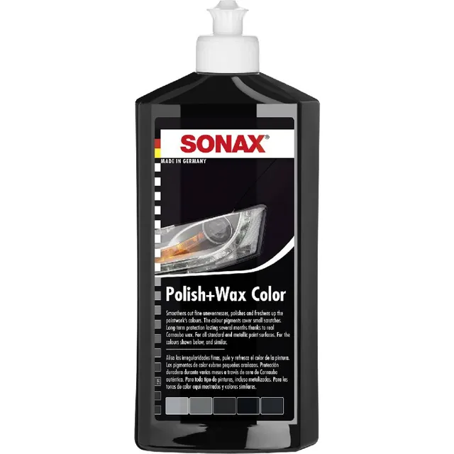 Sonax Polish & Wax Cera Color Negro