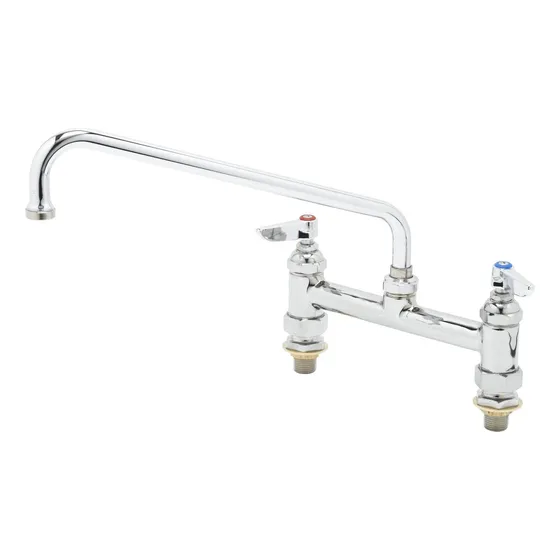 Brass Deck Monte Doble Despensa Llave Centro Cm Swing Npt