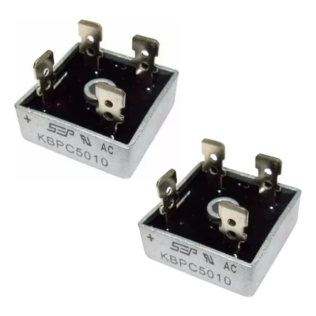 Kit 2 Diodo Ponte Retificadora Kbpc5010 50a 1000v