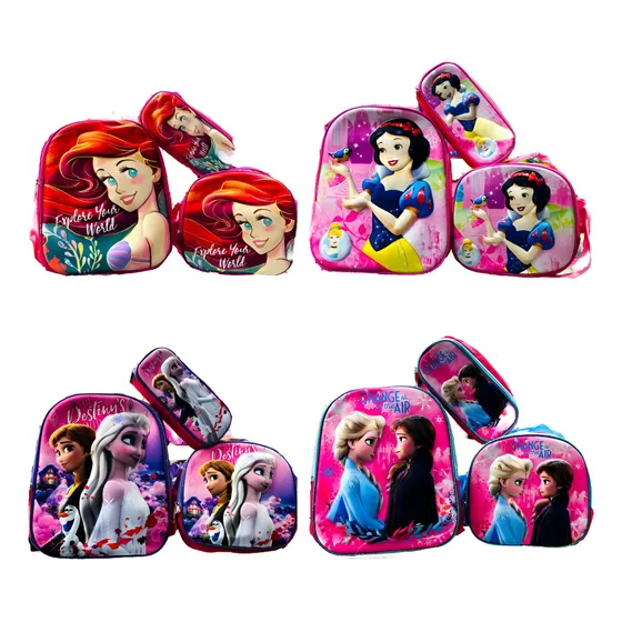 Combo Infantil Escolar Morral / Bolso + Lonchera