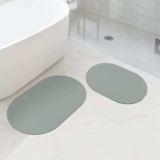 2 Alfombrilla Baño Para Exterior Super Absorbente Goma