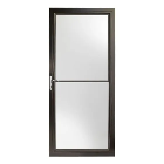 Porta De Escritório Com Vidro 210x80 Linha 25 Preto