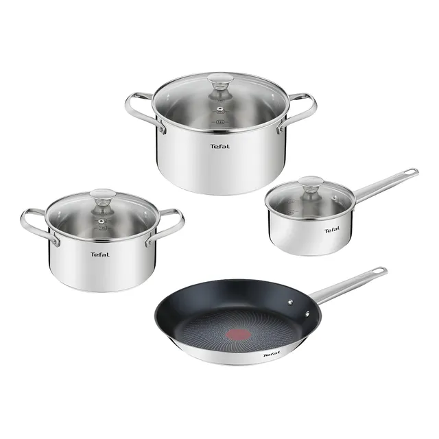 Batería De Cocina 7pz Inducción Acero Inoxidable Tefal T-fal