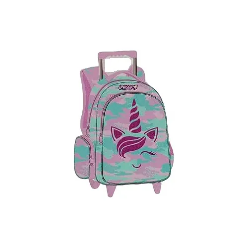 Mochila Unicornio Con Ruedas Para Niñas C/rosa #mb