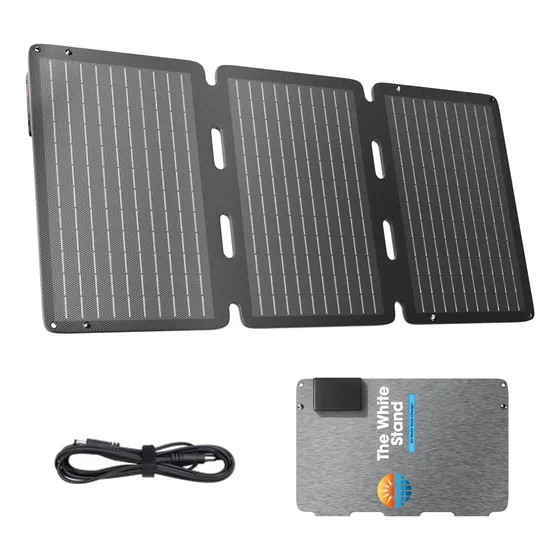 Cargador Solar Portátil De 30w, Plegable Y Waterproof