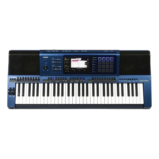 Teclado Arranjador Casio Mz-x500 61 Teclas Profissional Cor Azul-marinho 127/220V