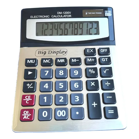 Calculadora 12 Digitos Grandes Escritorio Comercial Solar