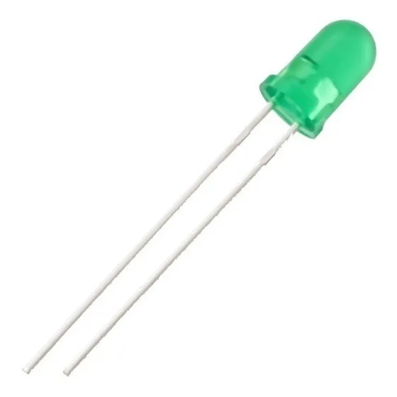 Pack 10 Leds Rojo 5mm Redondos Arduino Diodos Luz Verde