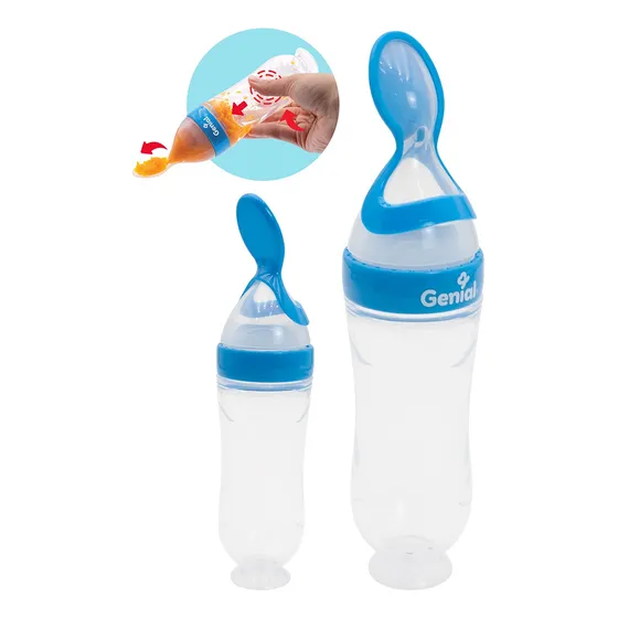 Tetero Cuchara Dispensador Alimento Bebe Silicon Biberon