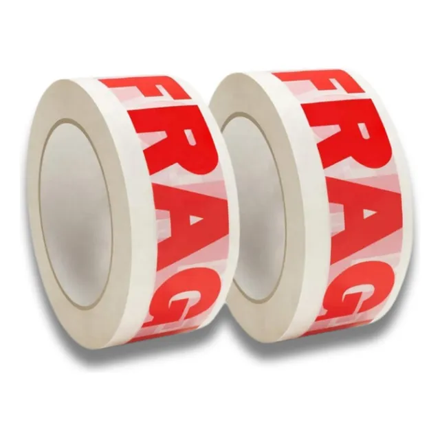 Pack De 2 Cintas Adhesivas Frágil / Material Extra Fuerte