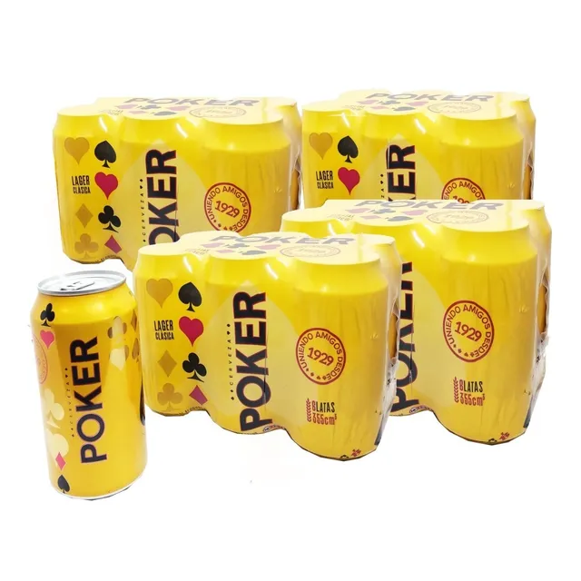 Cerveza Poker En Lata Bandeja De 24und X - mL a $10