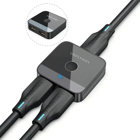 Divisor HDMI Bidireccional Vention 2x1 4K 60Hz Hembra Chapado en Oro Modelo AKOB0 | Cuotas sin interés