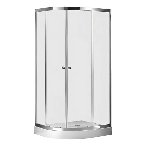 Shower Door Y Receptaculo 80x120 Curvo Derecho Transparente