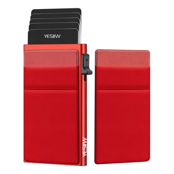 Yesiiw Rfid Bloqueo Wallet Para Hombres Y Mujeres 2lwlf