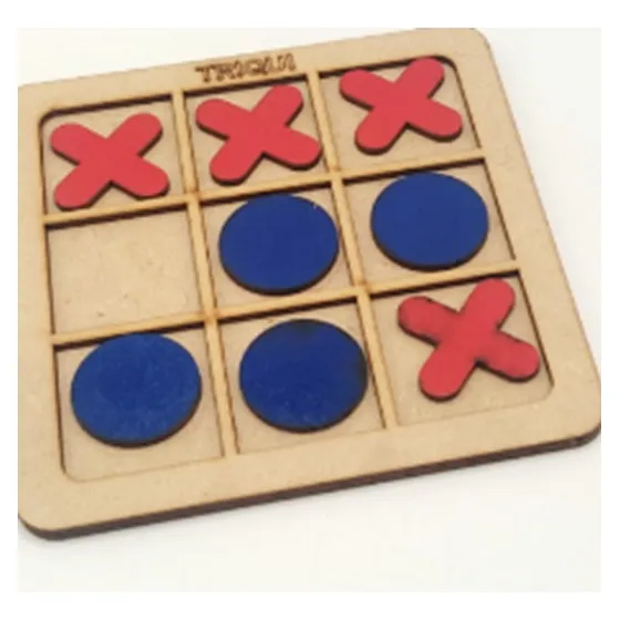 Triqui Juego De Mesa Familiar Triki En Madera Círculos Equis