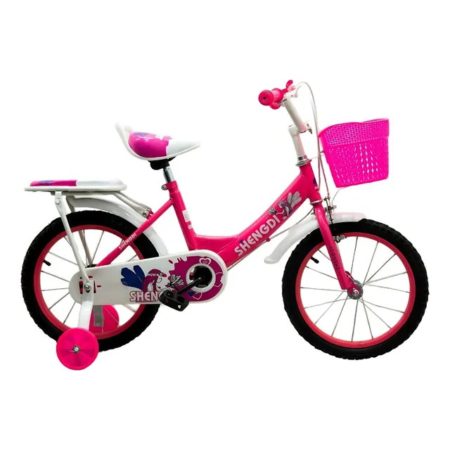 Bicicleta Infantil Rin 16 Para Niña Con Llantas Auxiliares
