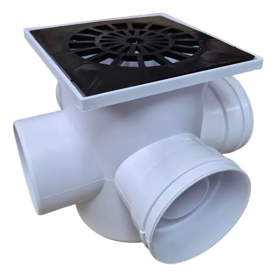 Pileta De Patio 3 Entradas 110/63mm Pvc 3,2 Reja 20x20 Ovcam